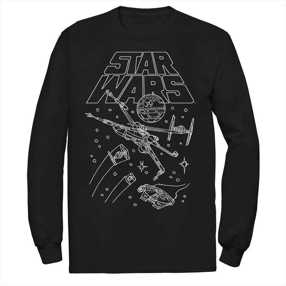 Men's Star Wars Spaceships Draws Tee,  Product Image