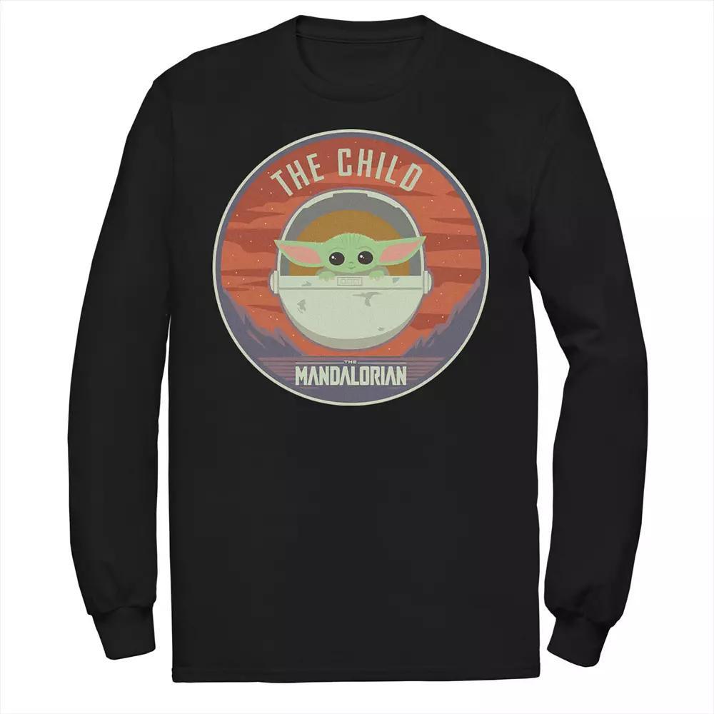 Men's Star Wars The Mandalorian The Child Bassinet Badge Tee,  Product Image
