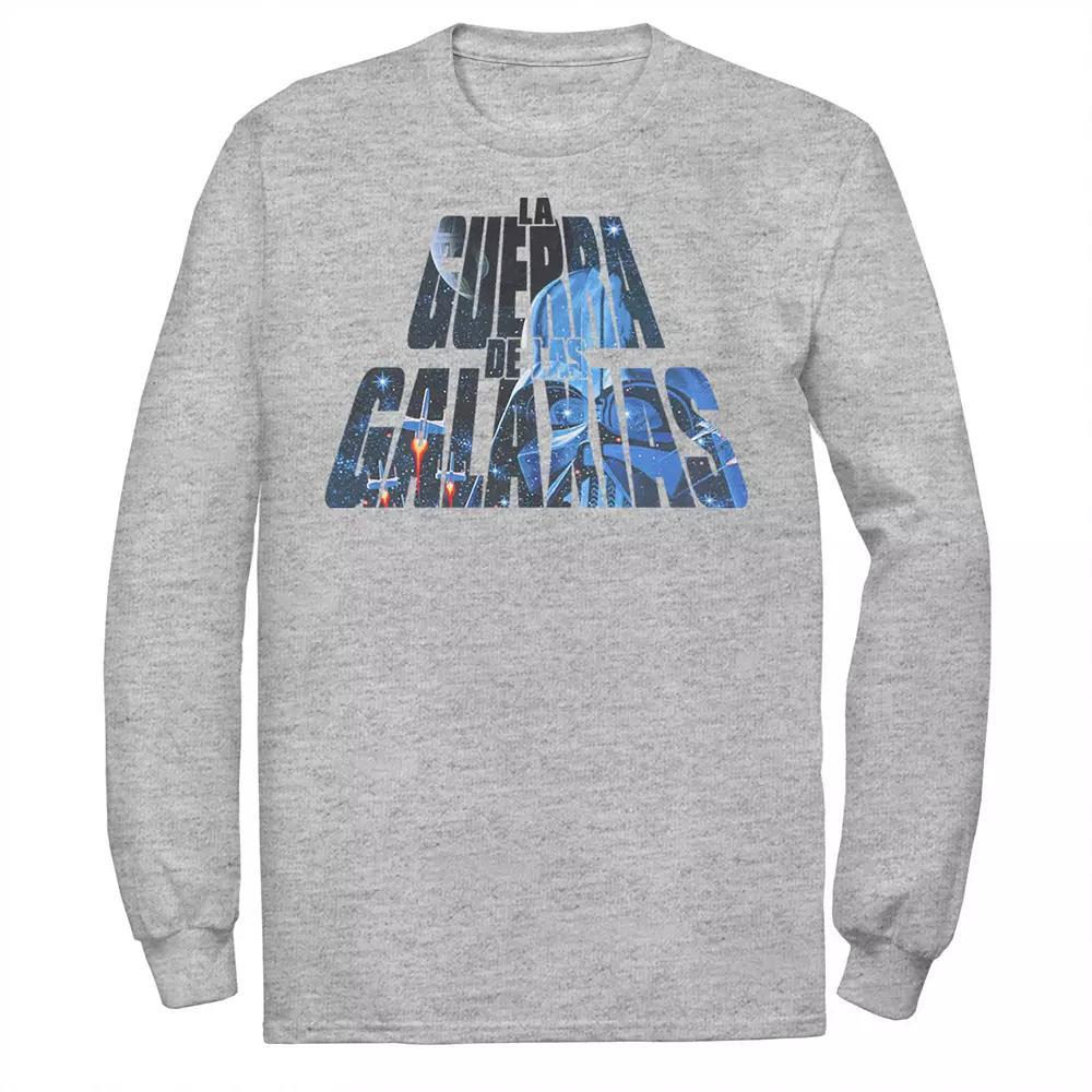 Men's Star Wars La Guerra De Las Galaxias Letter Fill Tee,  Product Image