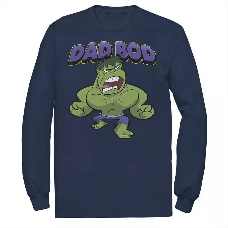 Men's Marvel Father's Day Retro Hulk Dad Bod Portrait Tee,  Product Image