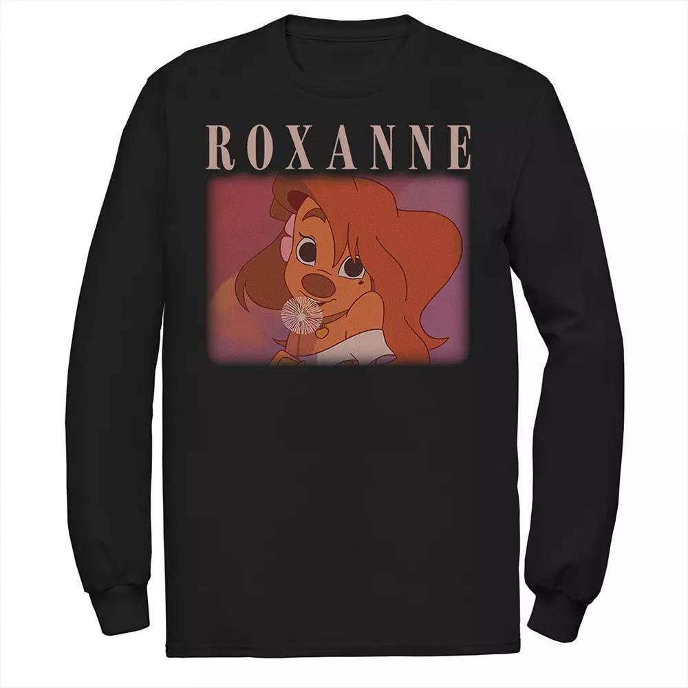 Men's Disney's A Goofy Movie Roxanne Portrait Tee, Size: Medium, Black Product Image