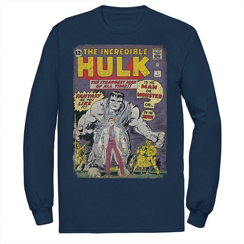 Men's Marvel The Incredible Hulk Classic Retro Comic Book Tee, Size: Small, White Product Image