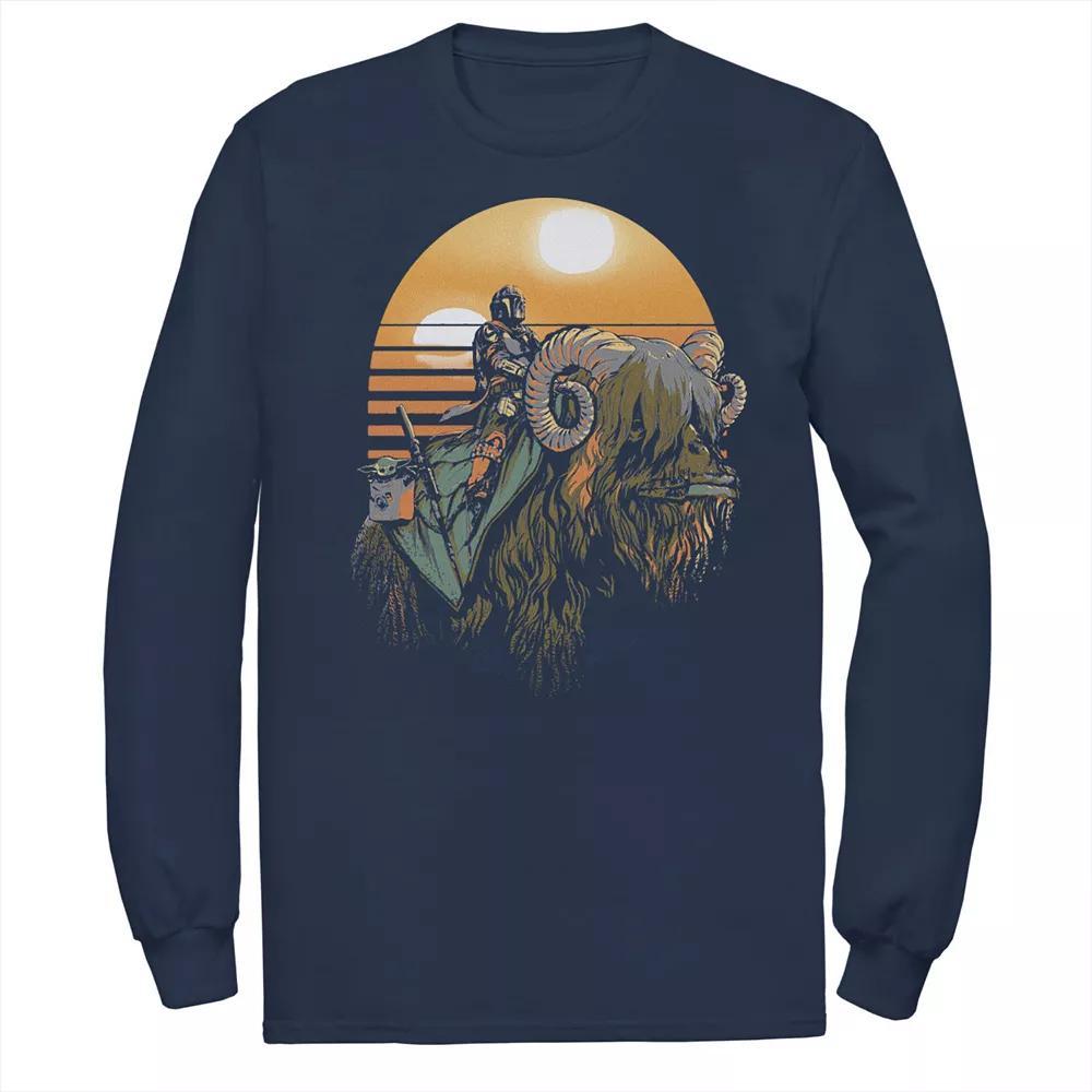 Disney's The Lion King Scar Men's Geometric Lime Long-Sleeve Tee,  Product Image