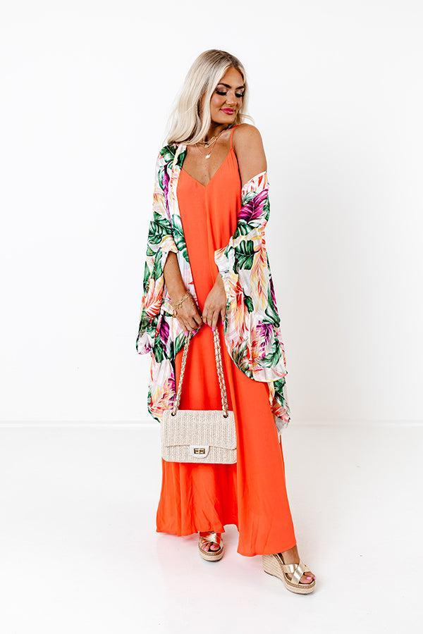 Easy On Me Maxi In Dark Tangerine Product Image