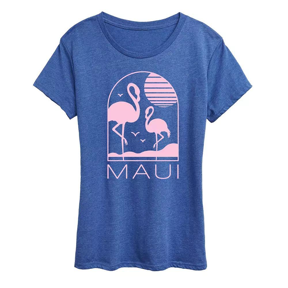 Women's Maui Flamingos Graphic Tee,  Product Image
