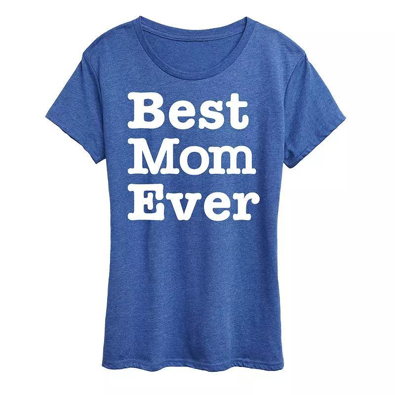 Women's Best Mom Ever Graphic Tee, Size: XL, Heather Grey Product Image