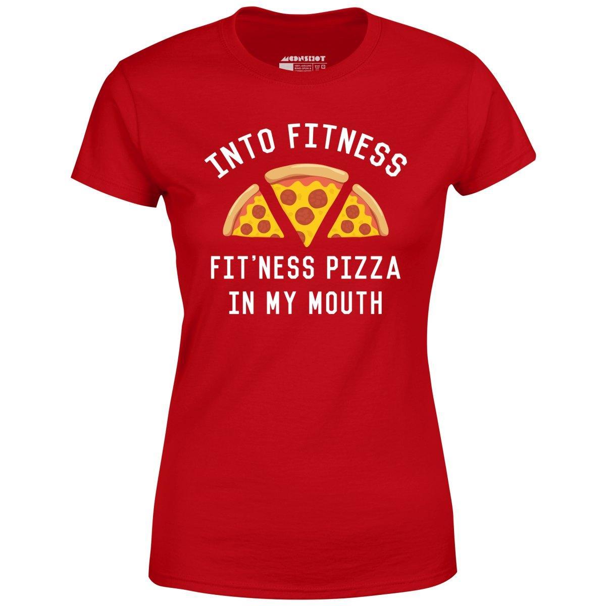 Into Fitness, Fitness Pizza in My Mouth - Women's T-Shirt Female Product Image