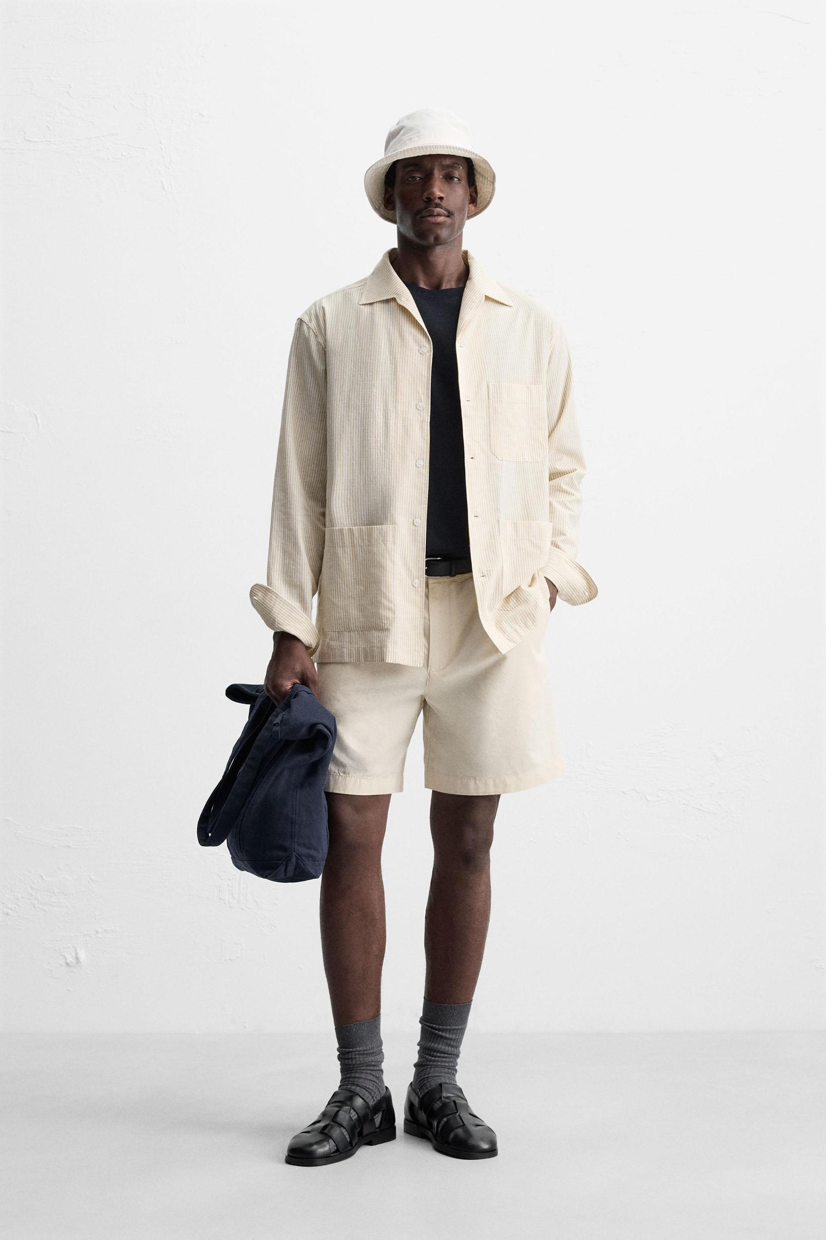 STRIPED OVERSHIRT Product Image