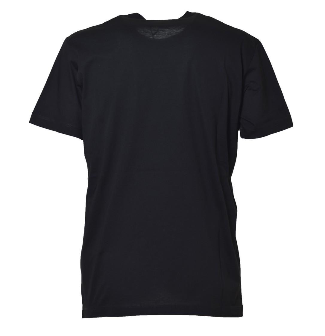 DSQUARED2 Mens Black Brand-print Crewneck Regular-fit Cotton-jersey T-shirt Product Image