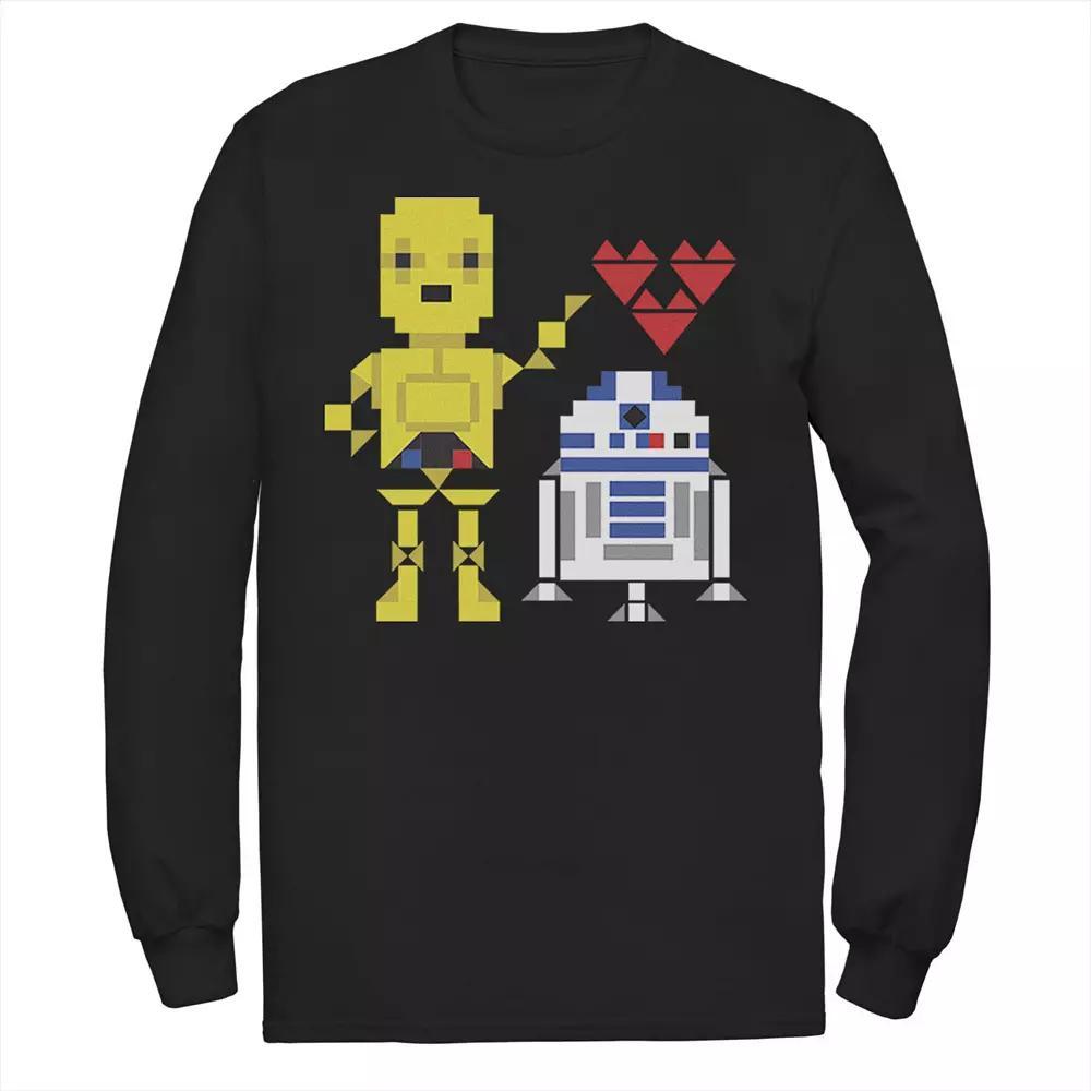Men's Star Wars C-3PO R2-D2 Droid Love Valentine's Tee,  Product Image