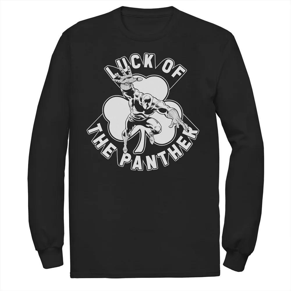 Men's Marvel St. Patty's Black Panther Lucky Panther Tee,  Product Image