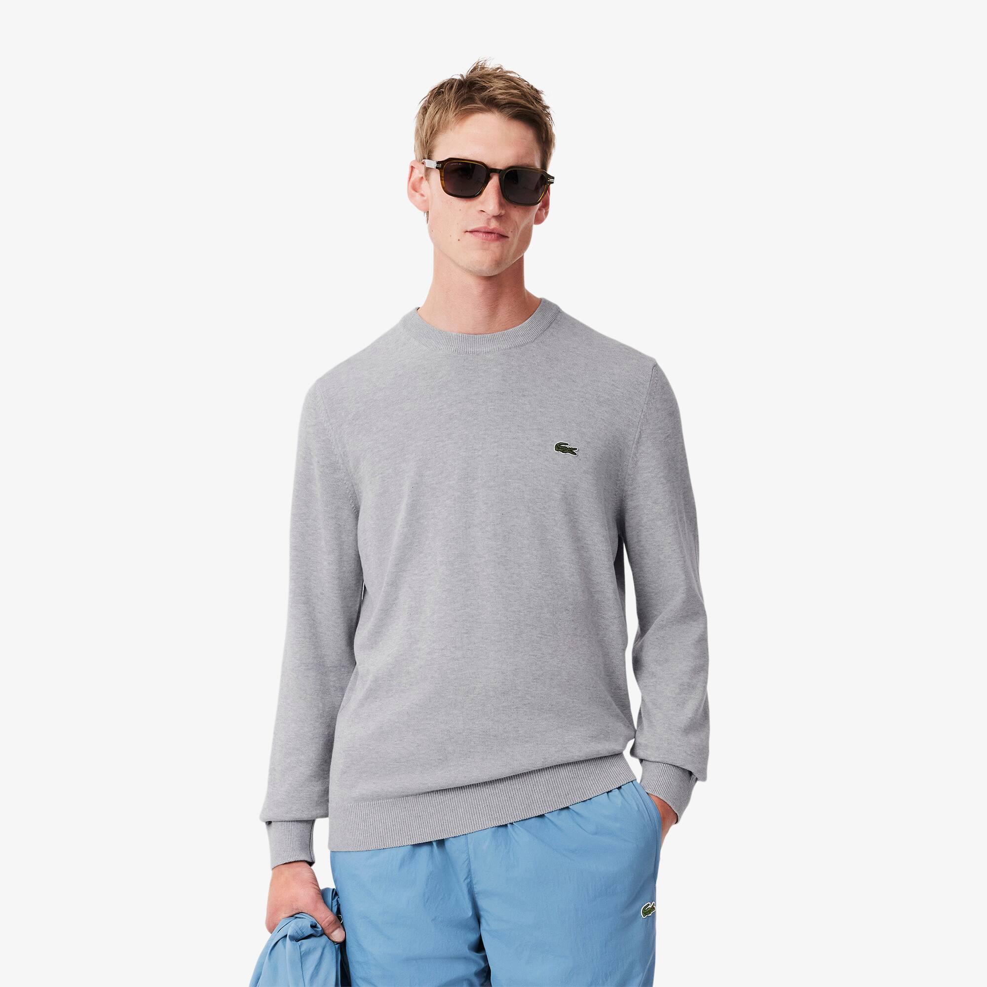 Men's Crew Neck Cotton Sweater Product Image