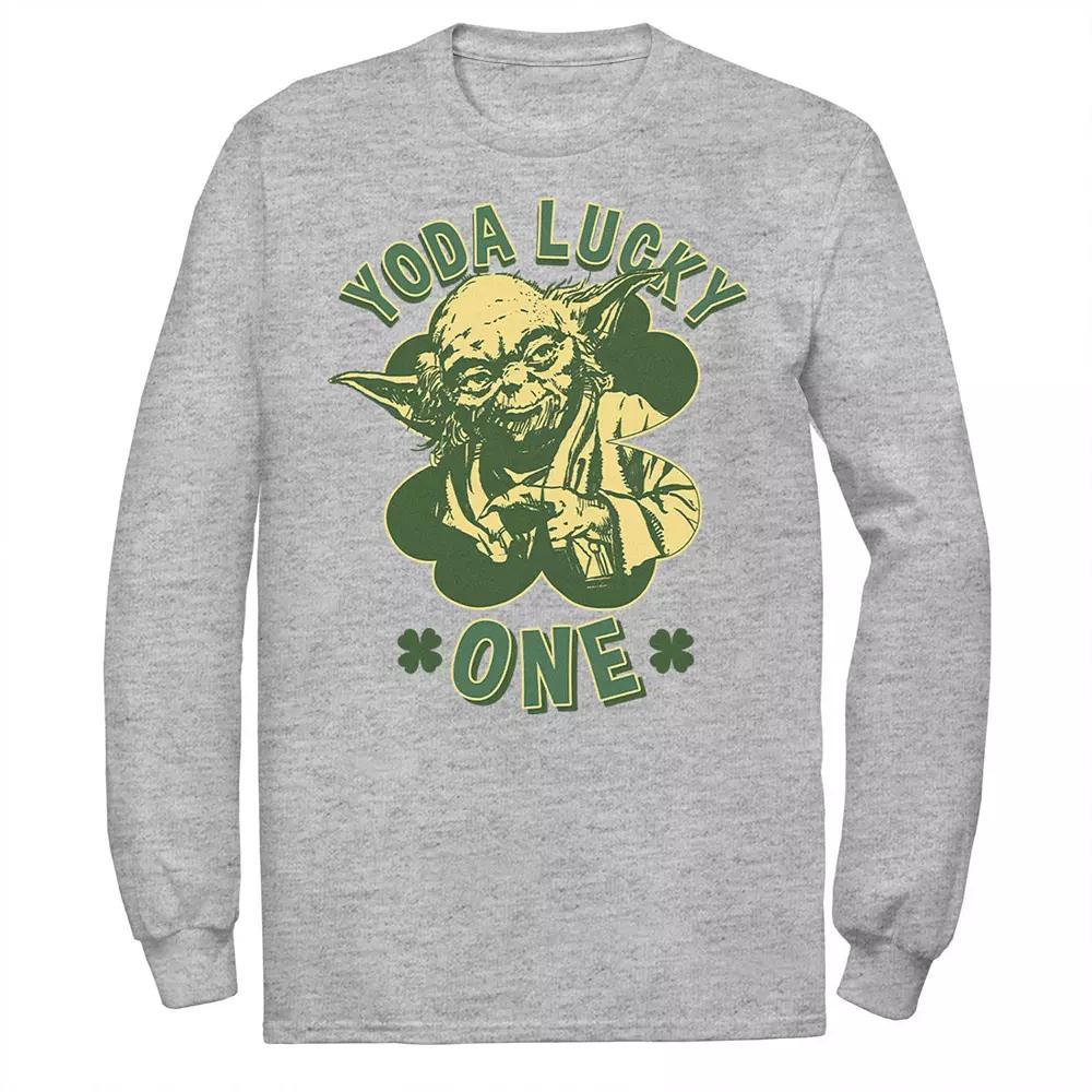 Men's Star Wars Yoda Lucky One Retro St Patrick's Day Tee,  Product Image