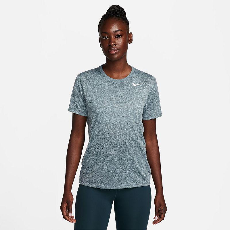 Womens Nike Dri-FIT Tee Blue Turq Product Image