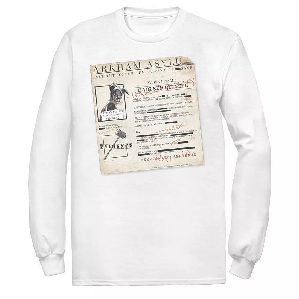 Men's Batman Harley Quinn Akham Asylum Records Tee,  Product Image