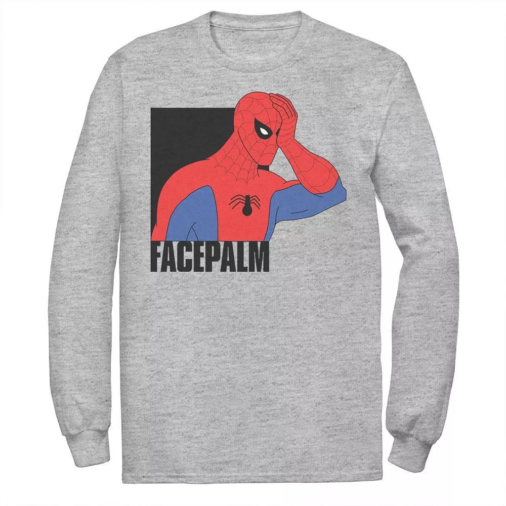 Men's Marvel Spider-Man Facepalm Vintage Portrait Tee,  Product Image