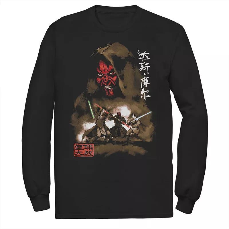 Men's Star Wars Darth Maul Battle Portrait Tee, Size: Large, Black Product Image