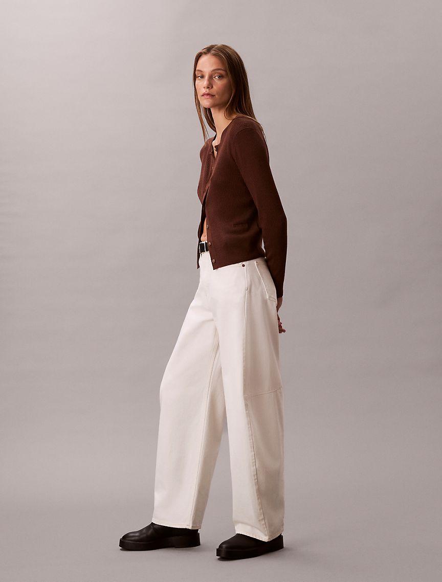 High Rise Barrel Jeans Product Image