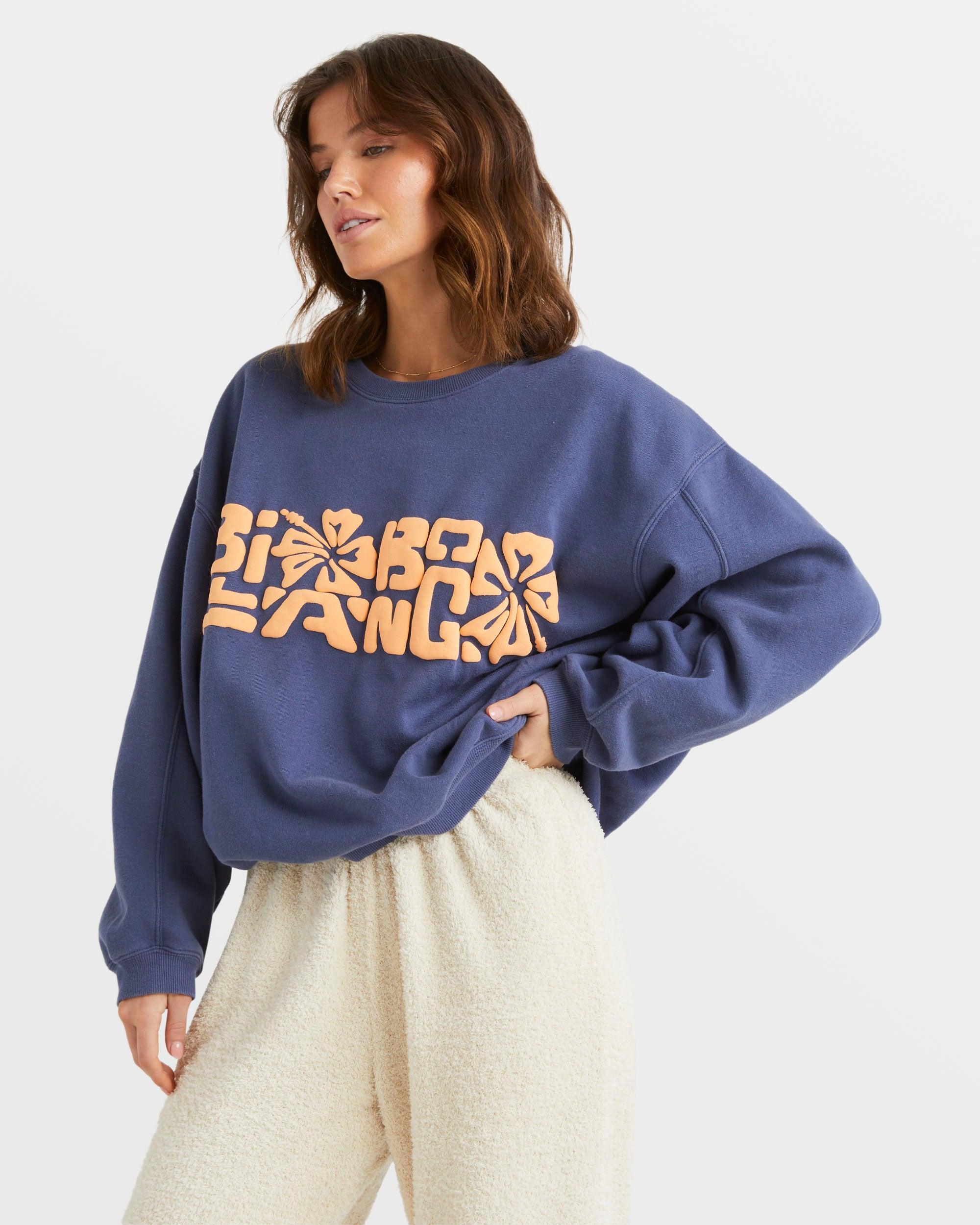 Tiki Vibes Kendall Sweatshirt - Blue Surf Female Product Image