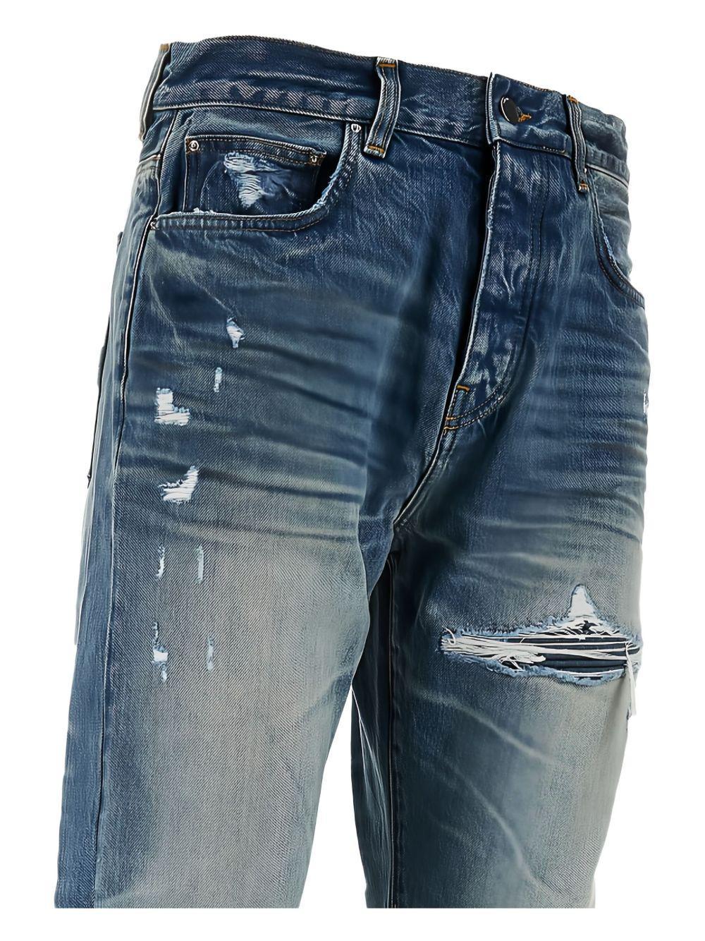 distressed five-pocket jeans Product Image