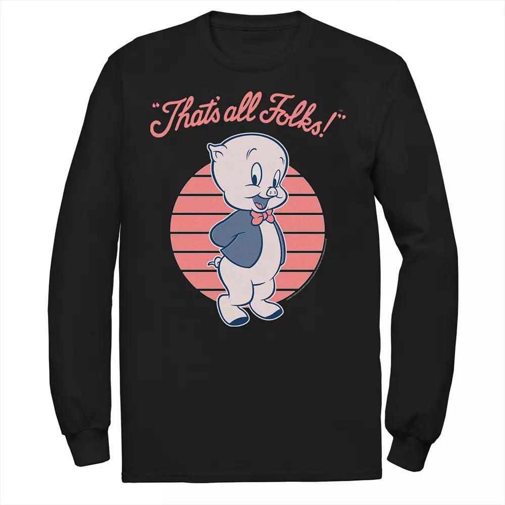 Men's Looney Tunes Porky Pig That's All Folks Tee,  Product Image