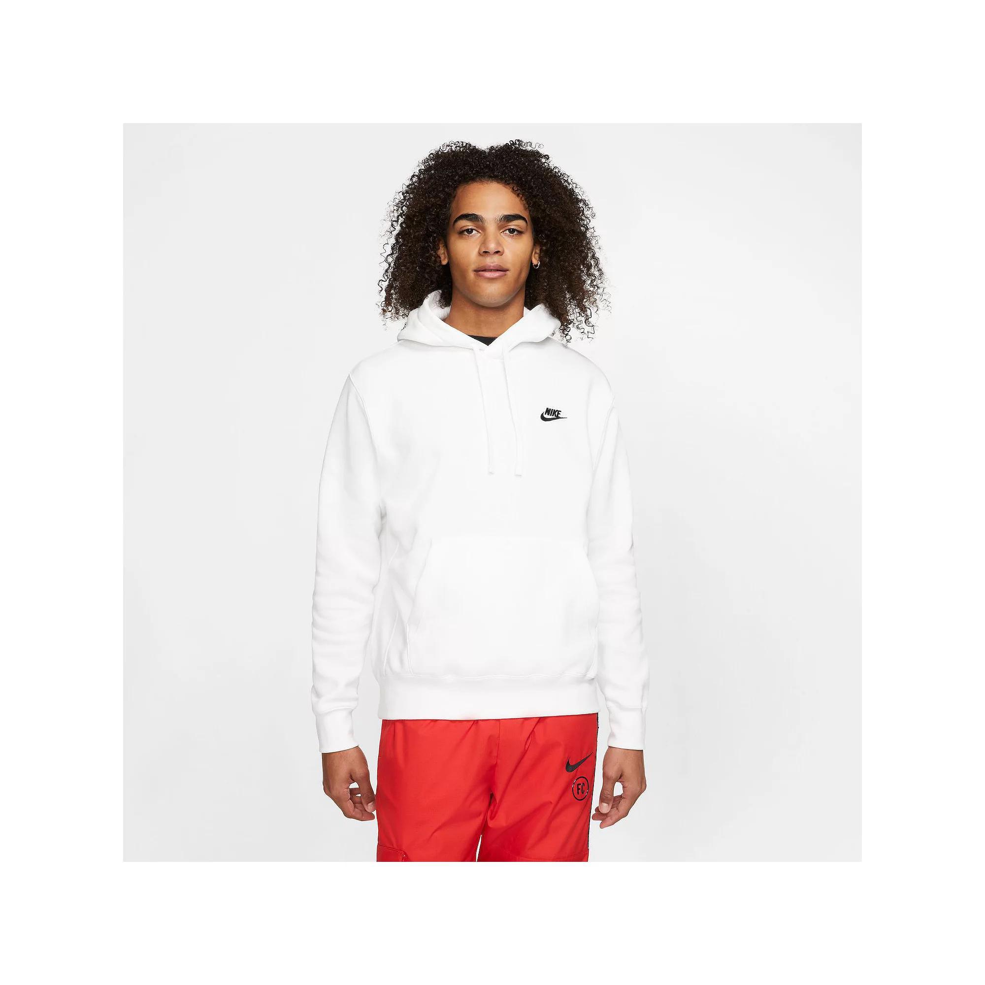 Big & Tall Nike Sportswear Club Fleece Pullover Hoodie, Men's, Size: 4XL, White Product Image