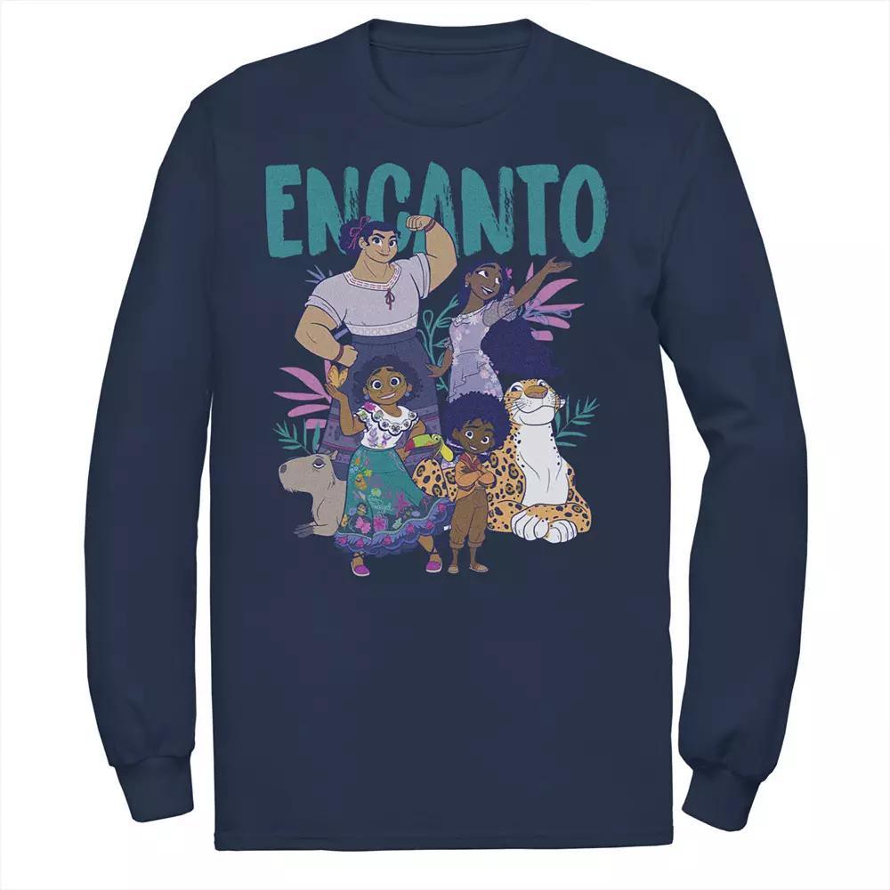 Men's Disney Encanto Group Portrait Logo Tee, Size: Medium, Blue Product Image