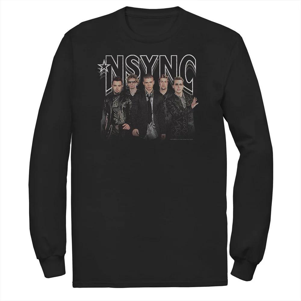 Big & Tall NSYNC Faded Logo Cover Band Groupshot Tee, Men's, Size: Large Tall, Black Product Image
