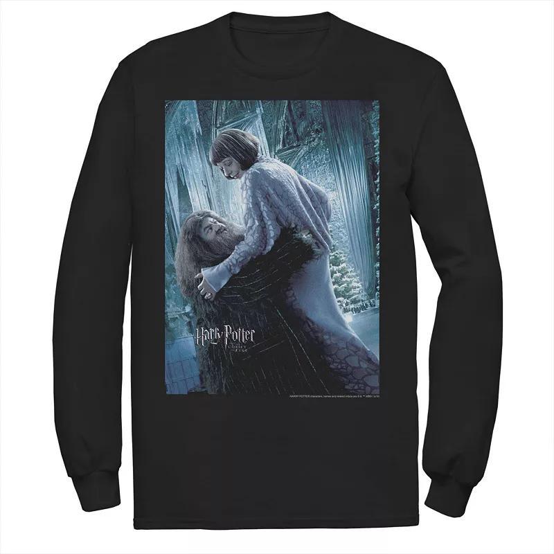 Men's Harry Potter Hagrid And Madame Maxim Character Poster Long Sleeve Graphic Tee, Size: Small, Black Product Image