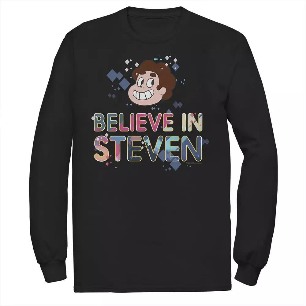 Mens Cartoon Network Steven Universe Believe In Gems Tee, Men's, Size: Small, Black Product Image
