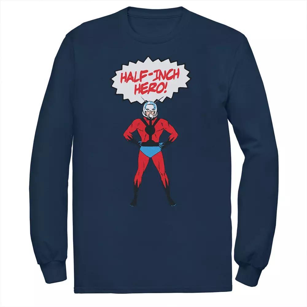 Big & Tall Marvel Ant-Man Half-Inch Hero Long Sleeve Tee, Men's, Size: 4XL, Blue Product Image