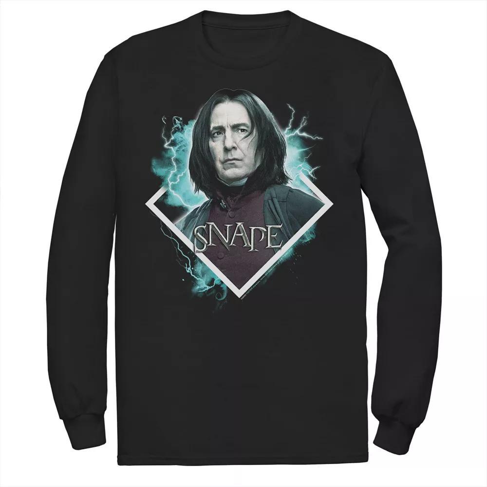 Men's Harry Potter Hagrid And Madame Maxim Character Poster Long Sleeve Graphic Tee, Size: Small, Black Product Image