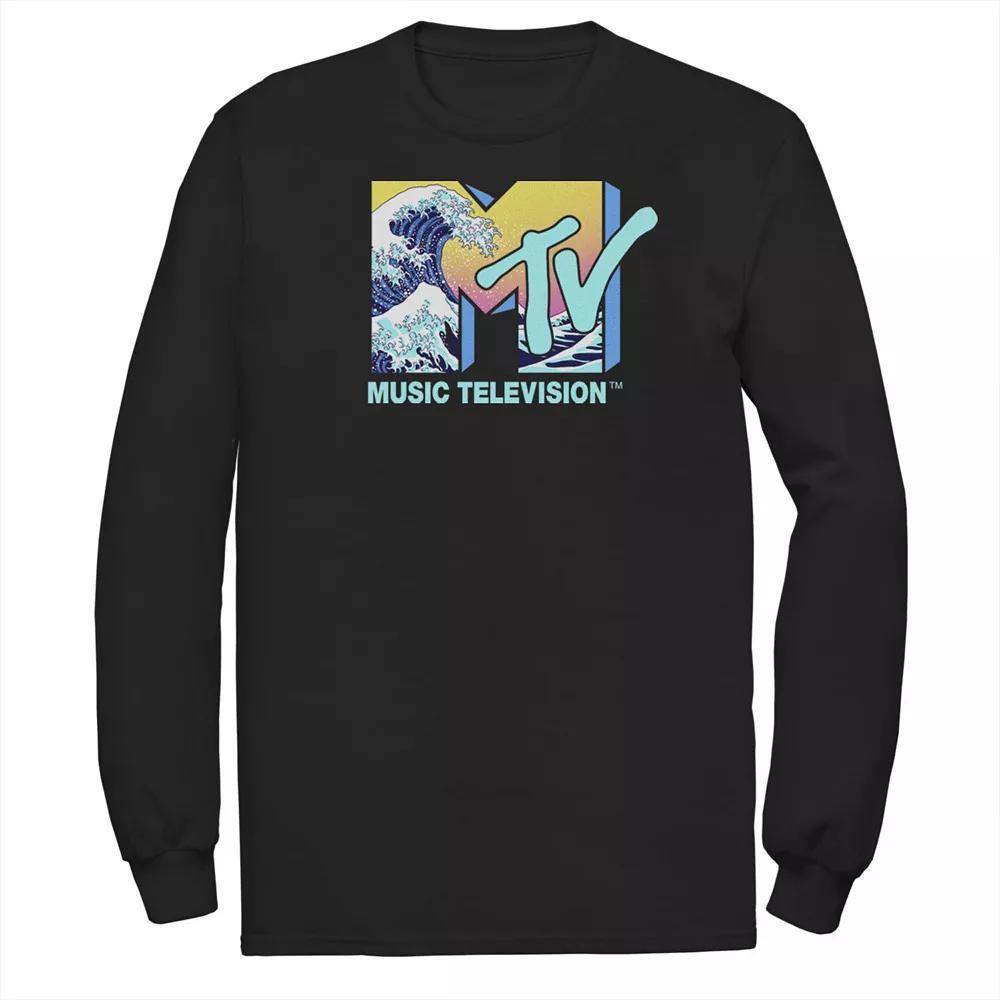 Men's MTV Music Television Wave Logo Fill Tee,  Product Image