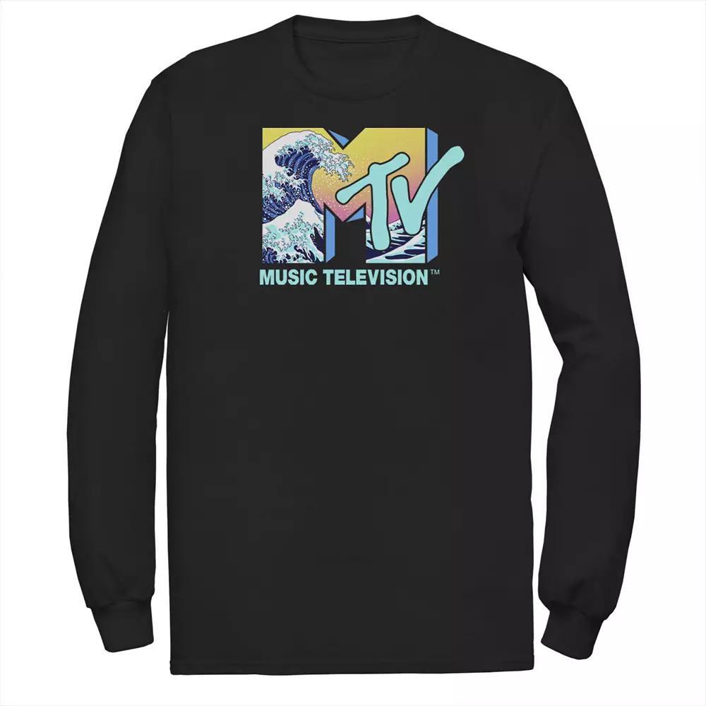 Men's MTV Music Television Wave Logo Fill Tee,  Product Image
