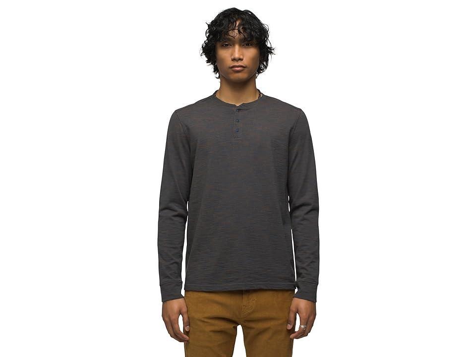 Prana Ronnie Henley II Standard Fit (Dark Sky Heather) Men's Clothing Product Image