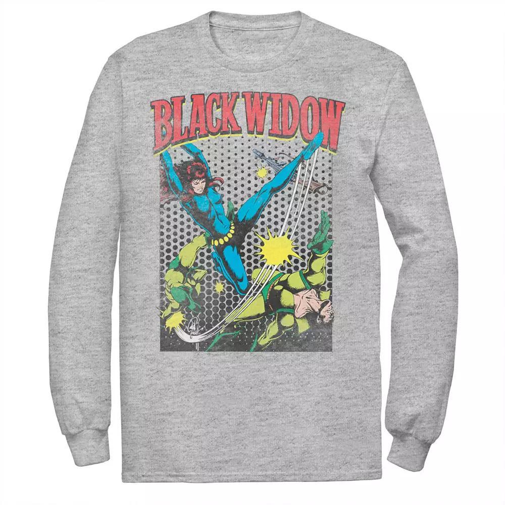 Men's Marvel Black Widow Classic Retro Comic Swing Tee,  Product Image