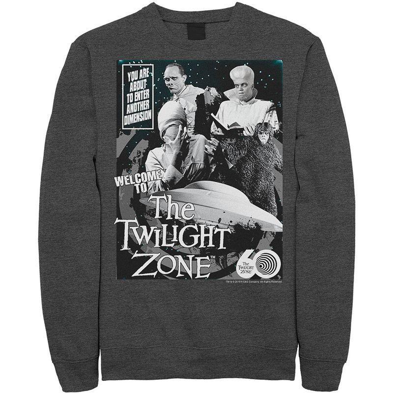 Men's CBS The Twilight Zone Comic 60th Sweatshirt, Size: Small, Blue Product Image