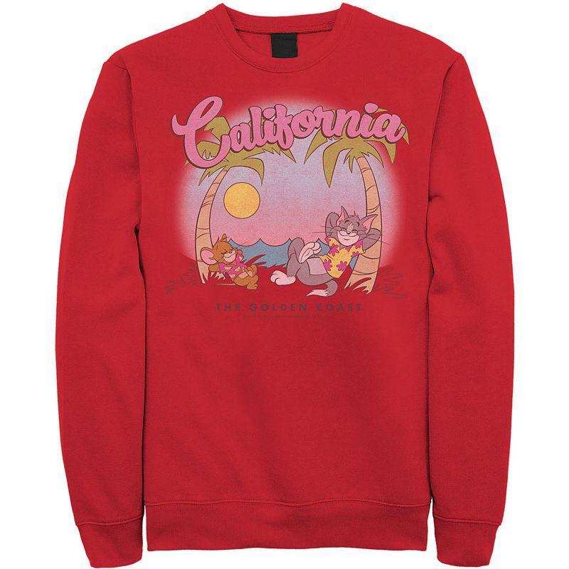 Men's Tom & Jerry California Golden Coast Sweatshirt,  Product Image