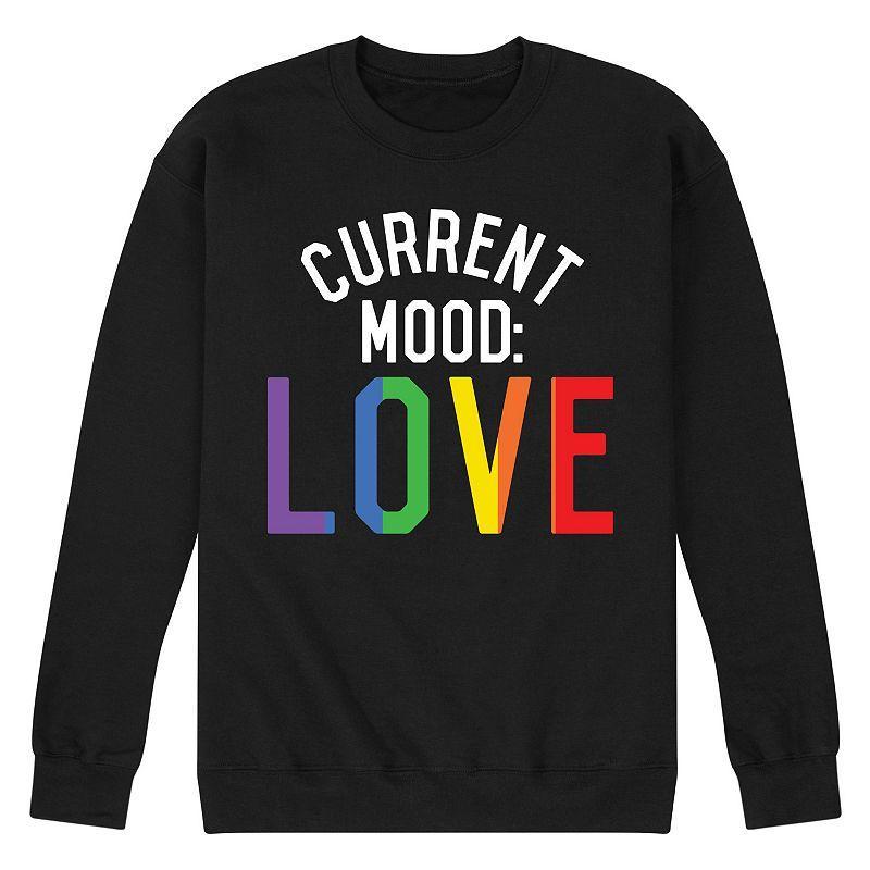 Men's Current Mood Love Fleece Sweatshirt, Size: XL, Heather Grey Product Image