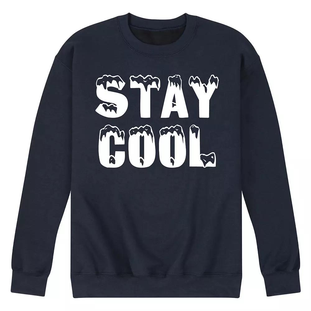 Men's Stay Cool Fleece Sweatshirt, Size: Small, Blue Product Image