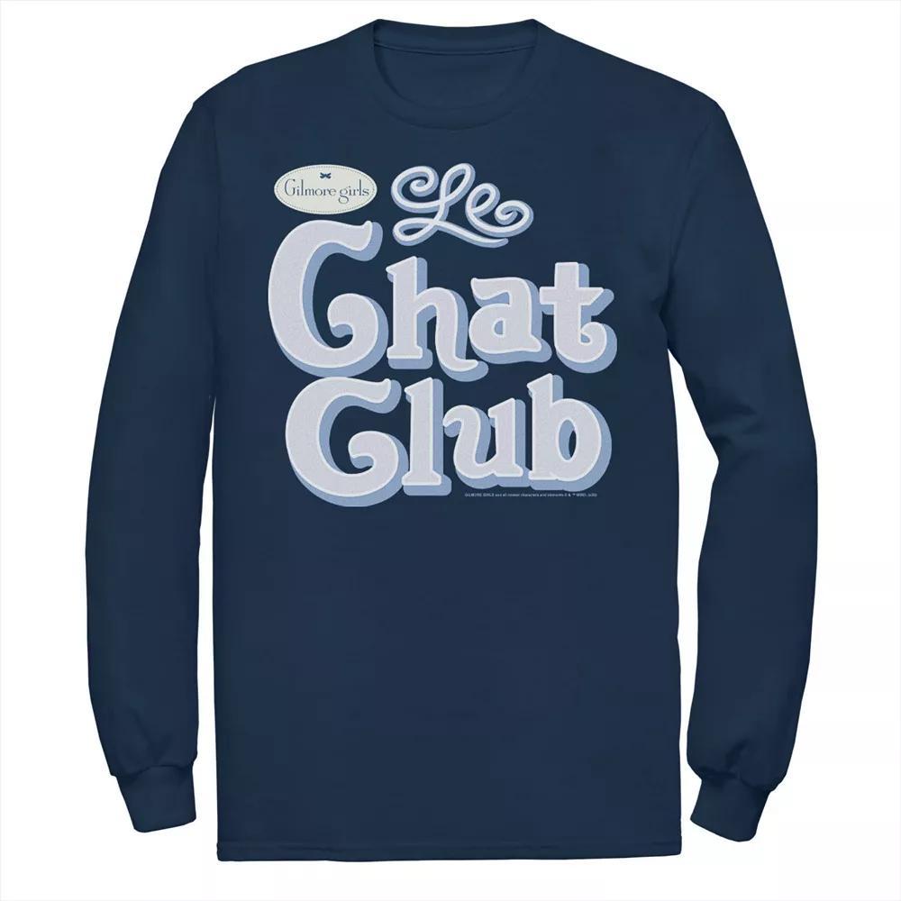 Men's Gilmore Girls Le Chat Club Logo Tee, Size: 3XL, Blue Product Image