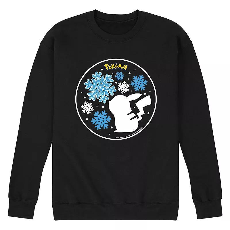 Mens Pokemon Snowflake Pika Sweatshirt Product Image