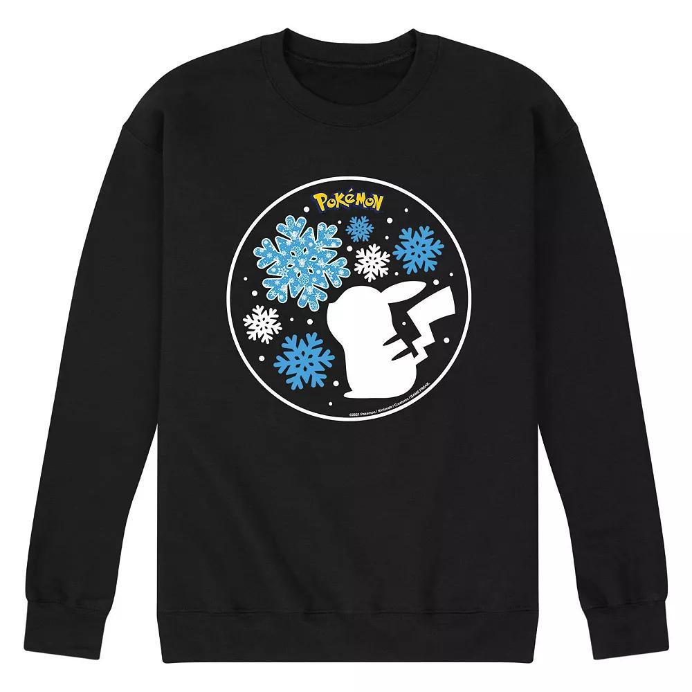 Men's Pokemon Snowflake Pika Sweatshirt,  Product Image