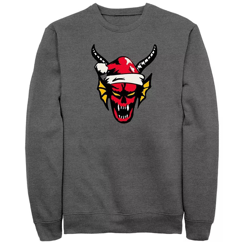 Men's Stranger Things Hellfire Christmas Graphic Fleece,  Product Image