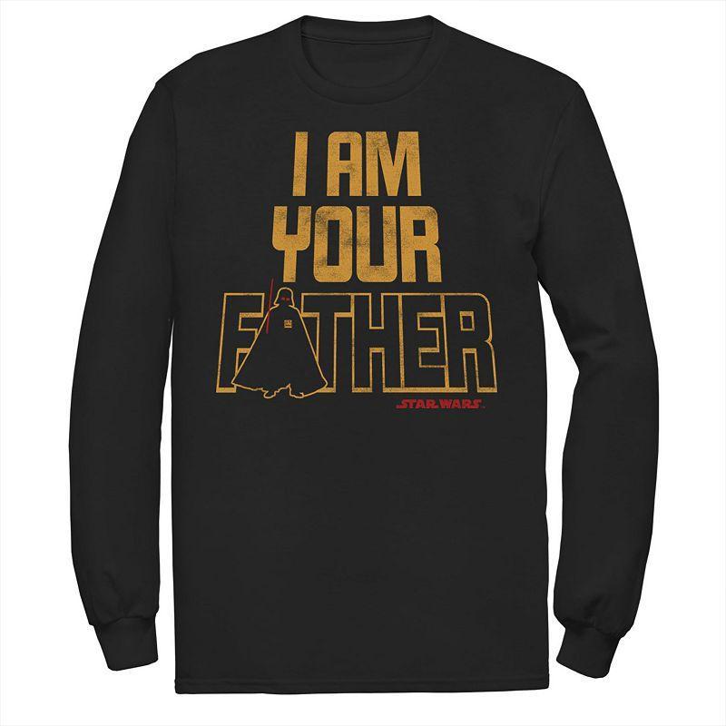 Mens Star Wars Vader I Am Your Father Silhouette Long Sleeve Tee Product Image