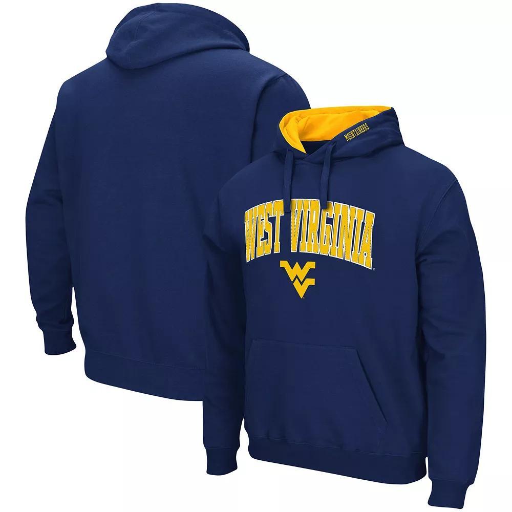 Men's Colosseum Navy Notre Dame Fighting Irish Arch & Logo 3.0 Pullover Hoodie,  Product Image