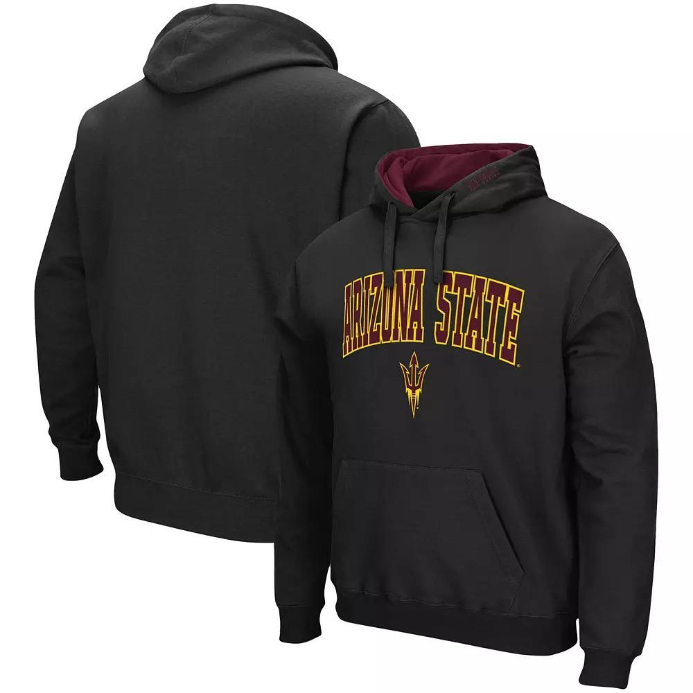 Men's Colosseum Black Virginia Tech Hokies Arch & Logo 3.0 Pullover Hoodie,  Product Image