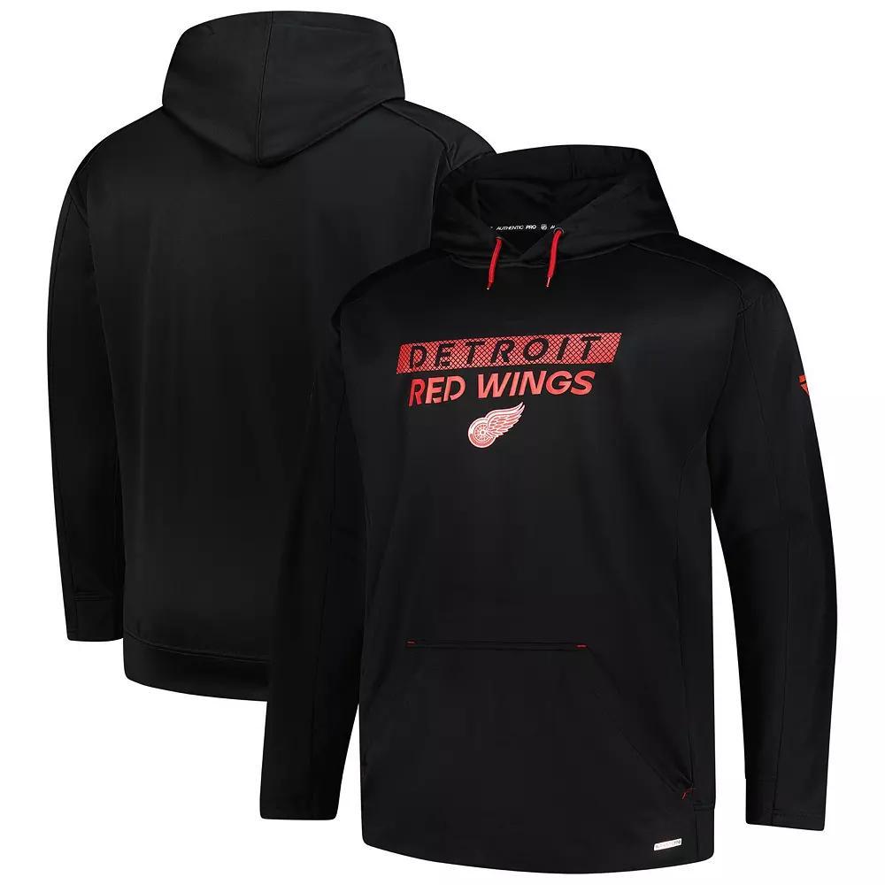Men's Fanatics Black Chicago Blackhawks Authentic Pro Big & Tall Pullover Hoodie,  Product Image