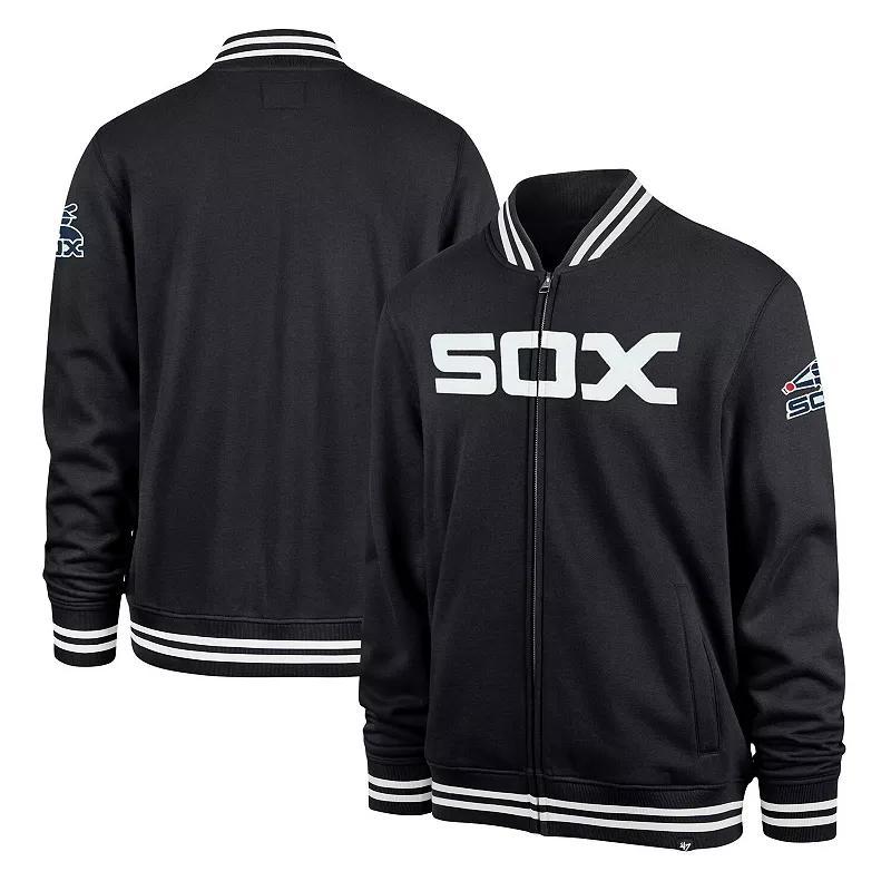 Men's '47 Navy Chicago White Sox Wax Pack Pro Camden Full-Zip Track Jacket,  Product Image