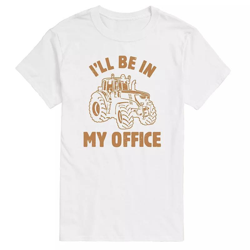 Big & Tall Be In My Office Tractor Graphic Tee, Mens Product Image